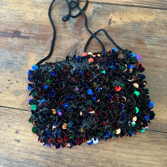 Sequin Embellished Multicolor Crossbody - Picture 4 of 4